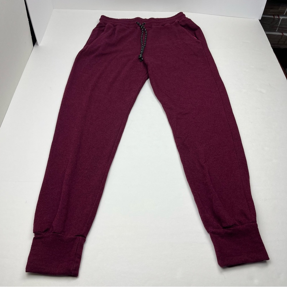 Sundry Jogger Womens Size 2 Medium 8‎ - 10 Burgundy Wine Pull-on Pant Pockets